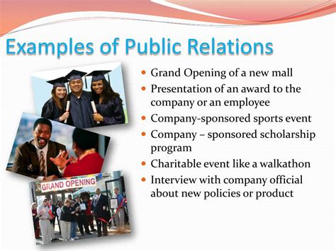 public relations examples.